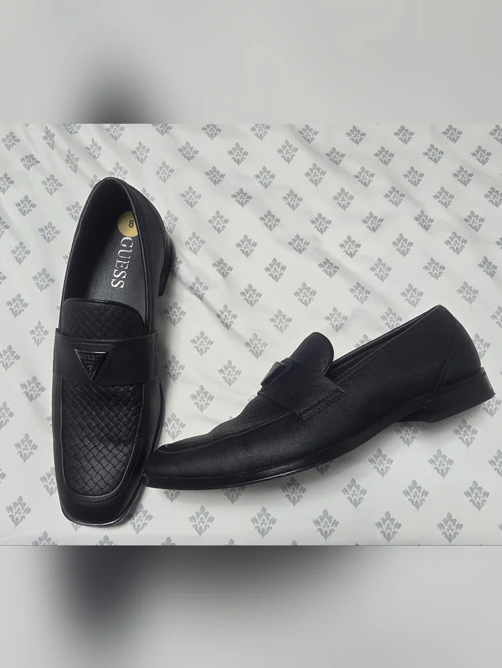 GUESS Black Dress Loafers Men's US 8 Slip-On Formal Shoes
